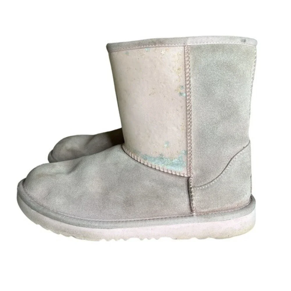 Toddler UGG Kids Classic II Clear Glitter Size 6